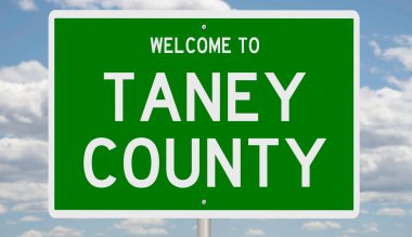 İşaretli yeşil 3D otoyol