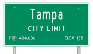 İşaretli yeşil 3D otoyol