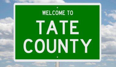 İşaretli yeşil 3D otoyol