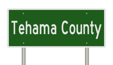 İşaretli yeşil 3D otoyol