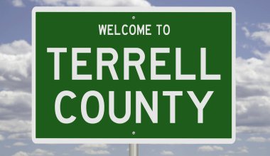 Yeşil 3D otoyol tabelasının çizimi