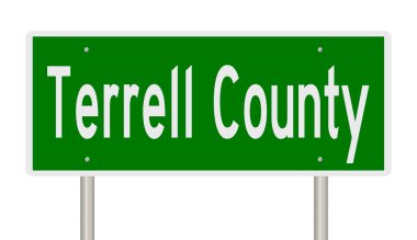 Yeşil 3D otoyol tabelasının çizimi