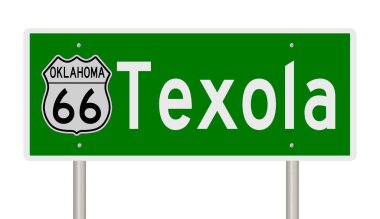 Yeşil 3D otoyol tabelasının çizimi