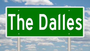 Yeşil 3D otoyol tabelasının çizimi