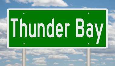 Yeşil 3D otoyol tabelasının çizimi