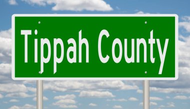 Yeşil 3D otoyol tabelasının çizimi