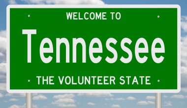 Yeşil 3D otoyol tabelasının çizimi