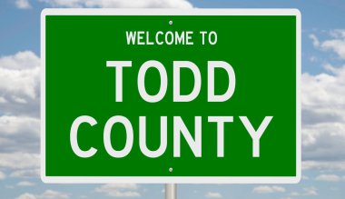 Yeşil 3D otoyol tabelasının çizimi