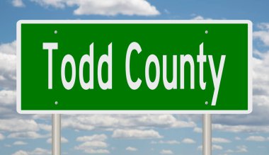 Yeşil 3D otoyol tabelasının çizimi