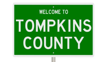 İşaretli yeşil 3D otoyol