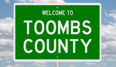 Yeşil 3D otoyol tabelasının çizimi