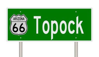 Yeşil 3D otoyol tabelasının çizimi