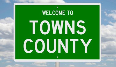 Yeşil 3D otoyol tabelasının çizimi