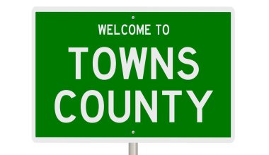 Yeşil 3D otoyol tabelasının çizimi