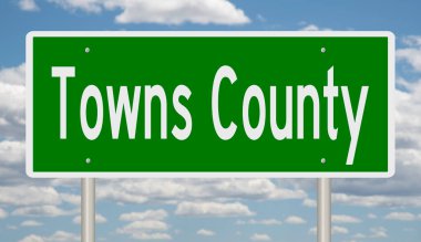 Yeşil 3D otoyol tabelasının çizimi