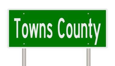 Yeşil 3D otoyol tabelasının çizimi