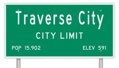 Yeşil 3D otoyol tabelasının çizimi