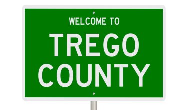 Yeşil 3D otoyol tabelasının çizimi