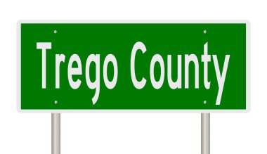 Yeşil 3D otoyol tabelasının çizimi