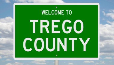 Yeşil 3D otoyol tabelasının çizimi