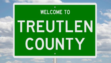 Yeşil 3D otoyol tabelasının çizimi