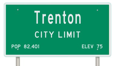 Yeşil 3D otoyol tabelasının çizimi