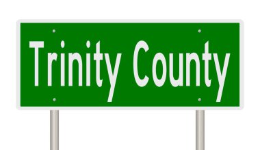 Yeşil 3D otoyol tabelasının çizimi