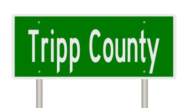 Yeşil 3D otoyol tabelasının çizimi