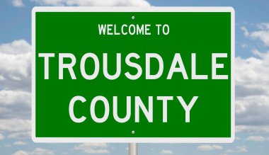 Yeşil 3D otoyol tabelasının çizimi