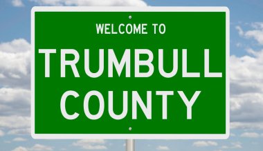 Yeşil 3D otoyol tabelasının çizimi