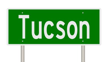 Yeşil 3D otoyol tabelasının çizimi