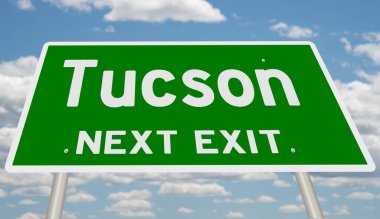 Yeşil 3D otoyol tabelasının çizimi