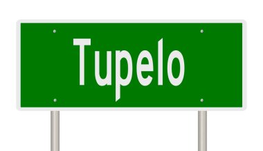 Yeşil 3D otoyol tabelasının çizimi