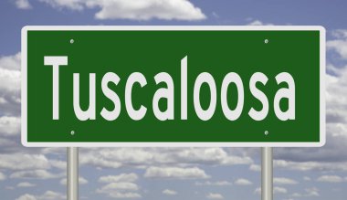 Yeşil 3D otoyol tabelasının çizimi