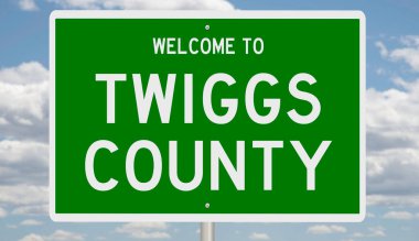 Yeşil 3D otoyol tabelasının çizimi