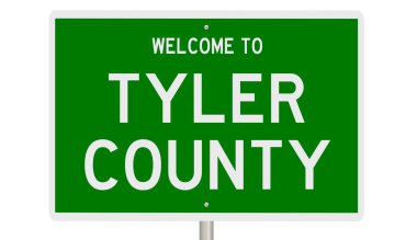 Yeşil 3D otoyol tabelasının çizimi