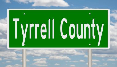 Yeşil 3D otoyol tabelasının çizimi