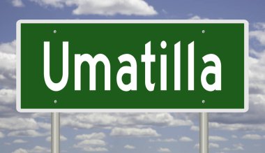 Yeşil 3D otoyol tabelasının çizimi