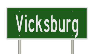 Rendered 3d highway sign