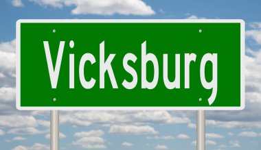 Rendered 3d highway sign