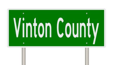 Rendered 3d highway sign