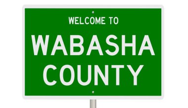 Rendered 3d highway sign