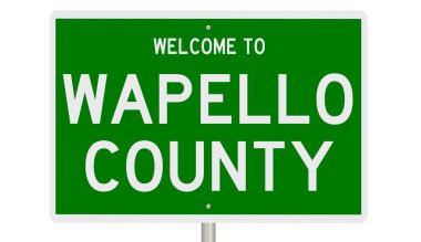 Rendered 3d highway sign