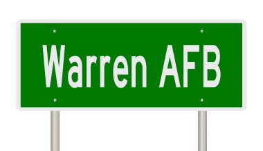 Rendered 3d highway sign