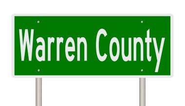 Rendered 3d highway sign