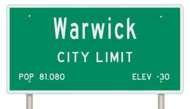 Rendered 3d highway sign