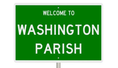 Rendered 3d highway sign