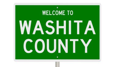 Rendered 3d highway sign