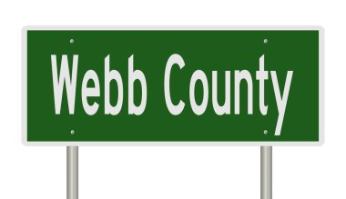 Rendered 3d highway sign