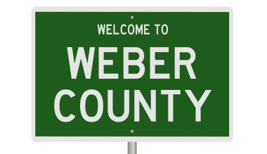 Rendered 3d highway sign